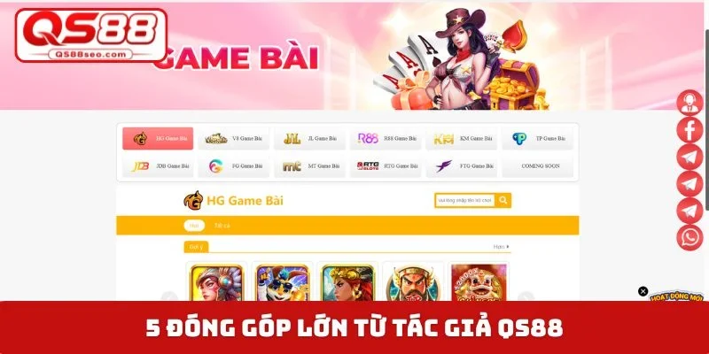 5 đóng góp lớn từ tác giả QS88