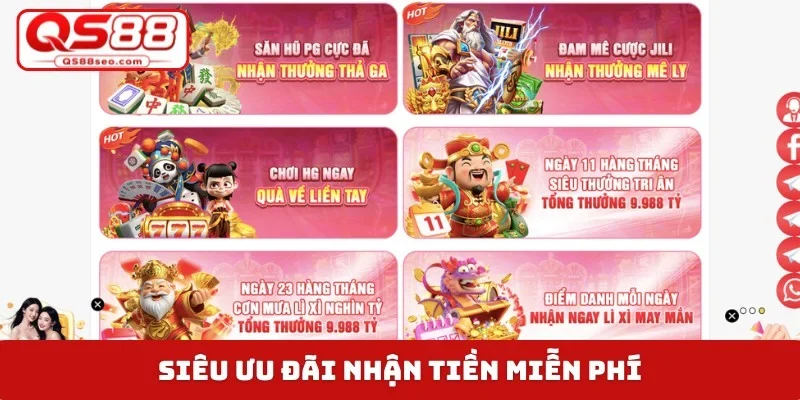 Siêu ưu đãi nhận tiền miễn phí